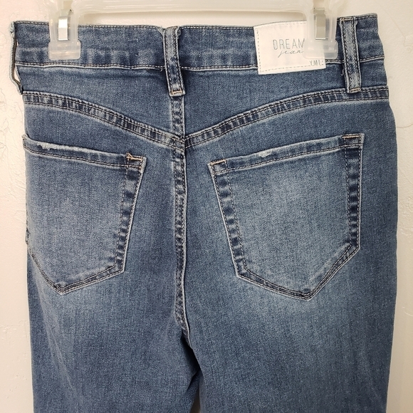 YMI Jeans Dream Fit Distressed Mid Rise Ankle Sz 1 - Picture 5 of 6